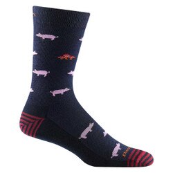 Darn Tough Truffle Hog Crew Lightweight Sock Men's in Navy